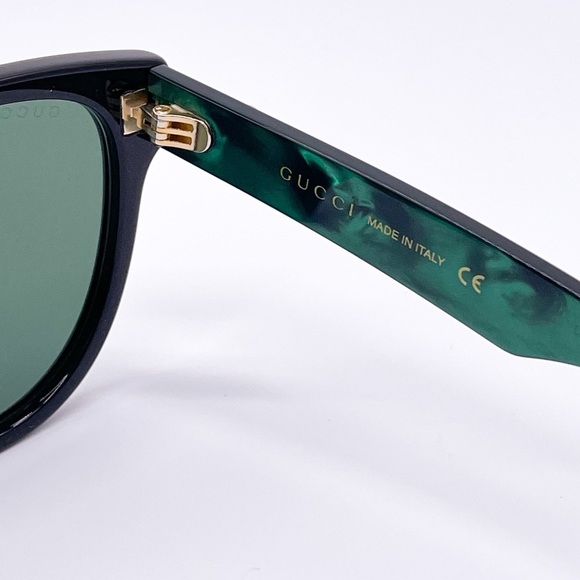 NEW GUCCI GG0960SA 001 BLACK GREEN WOMEN’S SUNGLASSES GUCCI - Picture 12 of 15